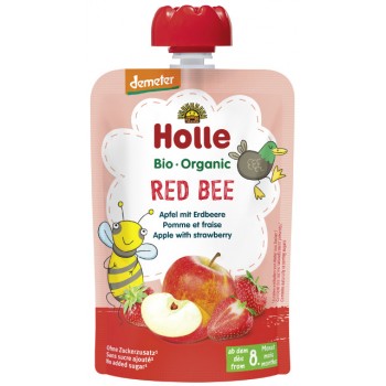 Holle Detské bio pyré jablko a jahoda od 8 mesiaca Red Bee
